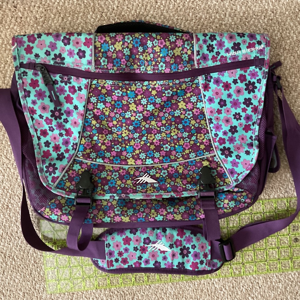 Floral messenger bag by High Sierra